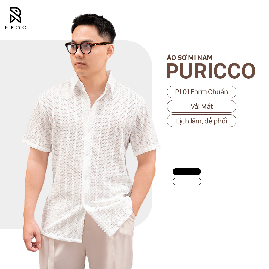 Áo Sơ Mi Cuban Ngắn Tay Puricco